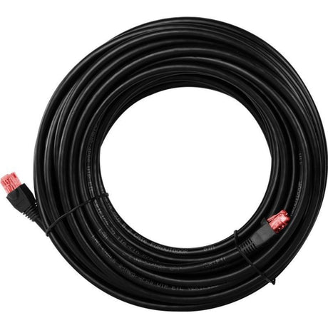 Cable de red goobay cat.6 (negro, 15 metros, u utp, exterior)