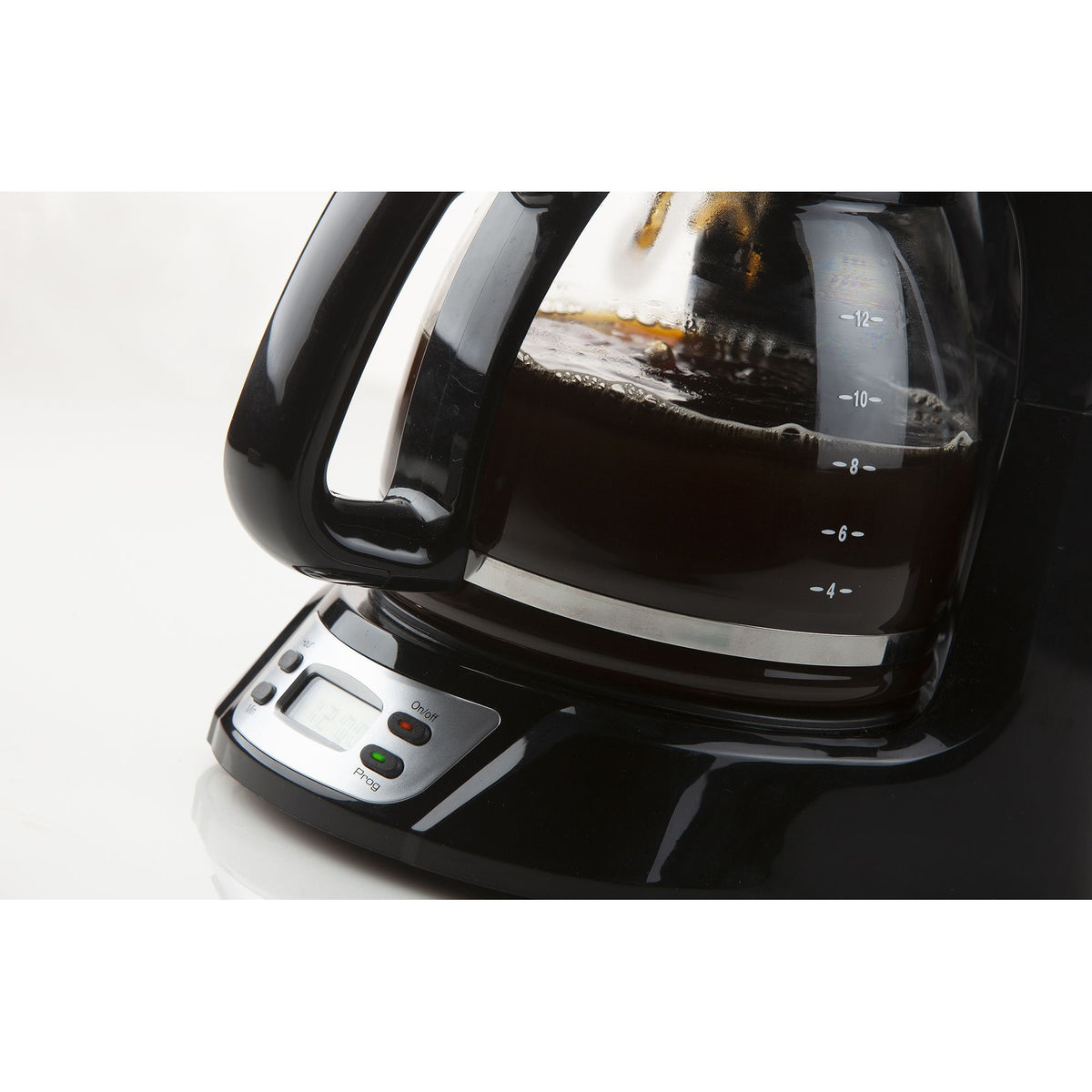 Cafetera Domo con temporizador y pantalla máquina de filtro de café do708k (negra, 1,5 litros)