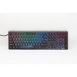 Ducky one 3 pro, teclado para juegos (negro, diseño estadounidense, cherry mx2a speed silver, led rgb, pbt de doble disparo, mecánica quack, intercambio en caliente)