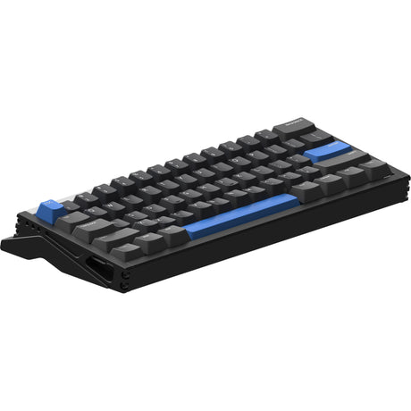 Teclado para juegos con interruptor magnético Iqunix ez60 (negro, diseño estadounidense (qwerty), juego de jade magnético gateron, 60%, rgb, teclas pbt de doble disparo)