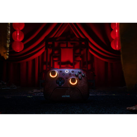 Mando inalámbrico 8bitdo ultimate 2 - wuchang: plumas caídas (rojo oscuro, bluetooth 2,4 ghz, usb, pc)