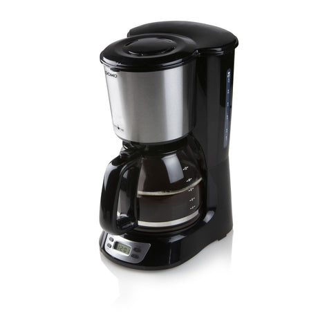 Cafetera Domo con temporizador y pantalla máquina de filtro de café do708k (negra, 1,5 litros)