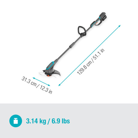 Juego de recortadora gardena powertrim 30 18v p4a