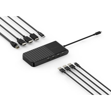 Kensington UH1500P EQ USB-C Estación de acoplamiento móvil sin conductor con triple vídeo de 5 Gbps (negro)