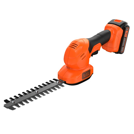 Tijera para césped y arbustos black+decker bcss18b-xj 18v (sin batería) (naranja negro, batería y cargador no incluidos)