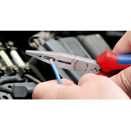 Alicates para cableado Knipex negro atramentado con revestimiento plástico 160 mm - 1301160