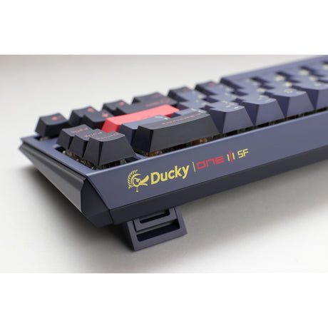 Teclado mecánico Ducky one 3 cosmic blue SF RGB (azul oscuro, diseño de EE. UU. (Qwerty), Cherry MX Red, 65 %, LED RGB, PBT de doble disparo, intercambiable en caliente, mecánica Quack)