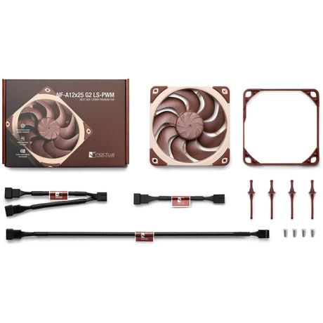 Noctua nf-a12x25 g2 ls-pwm ventilador de caja (marrón, 120 x 120 x 25 mm)