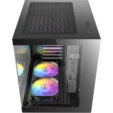 Carcasa mini torre Antec cx60m argb (negro | 3x usb-a | rgb | vidrio templado)