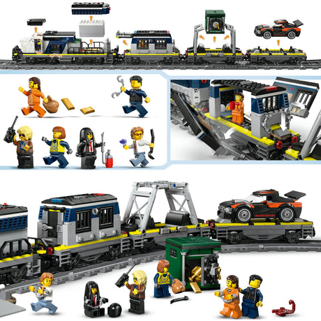 Lego ® city Robo del tren de la policía - juego de trenes de juguete - 60508