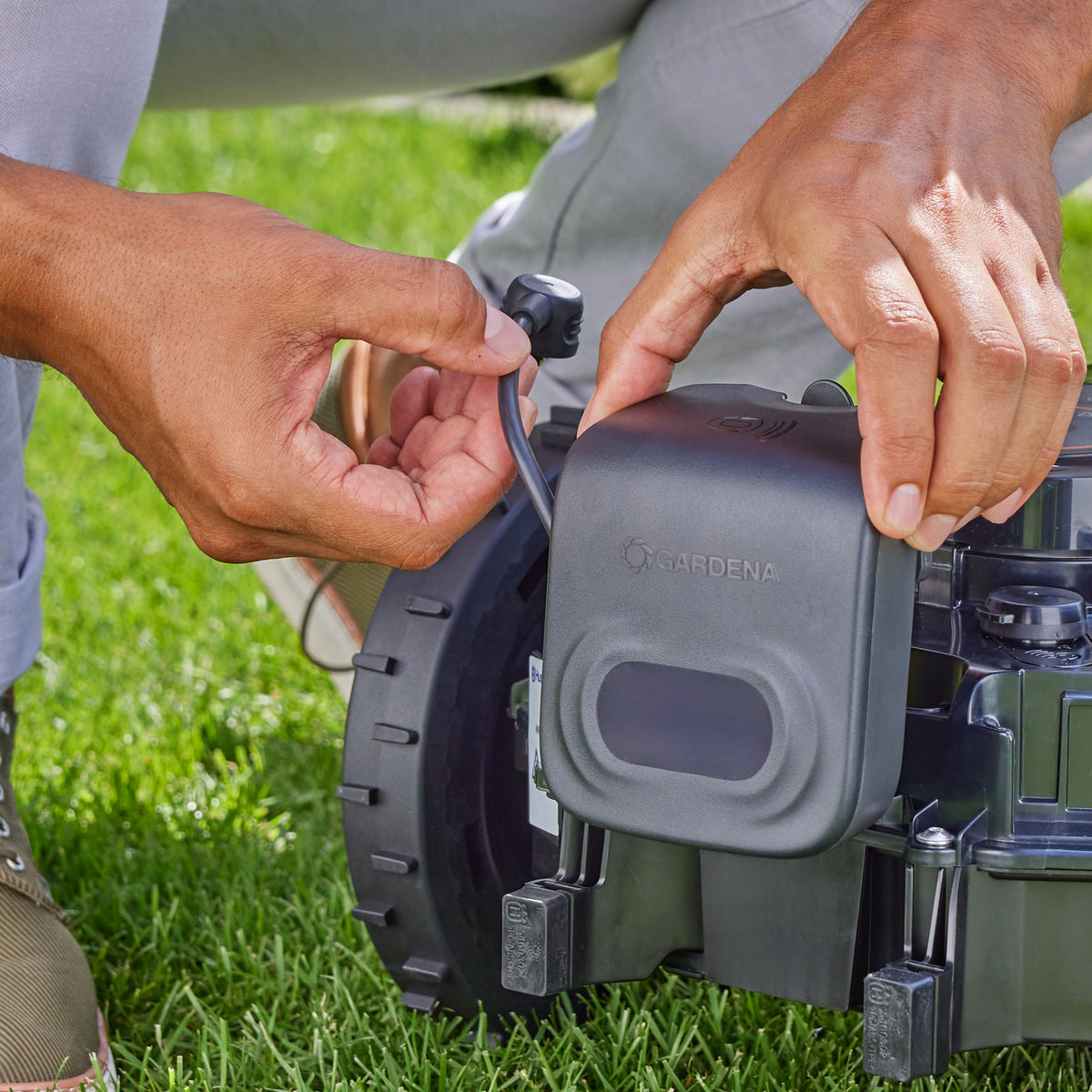 Radar anticolisión Gardena para sensor de cortacésped robótico (inteligente) Sileno (para cortacésped robótico inteligente Sileno pro, max, gratis)