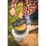Los cubiertos para parrilla del levantador de tapa del molino de viento (negro)