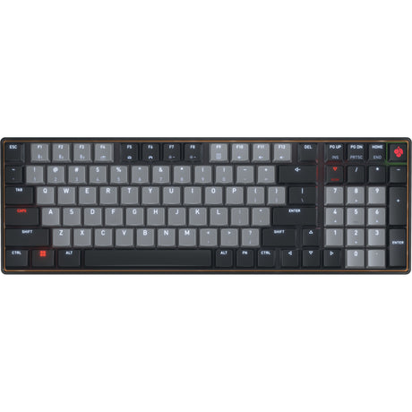 Teclado mecánico Cherry KW 550 MX LP (negro, diseño estadounidense (QWERTY), MX Low Profile 2.0 Ivory, 96%, LED blancos, teclas PBT)