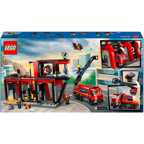 Estación de bomberos y camión de bomberos Lego City - 60414