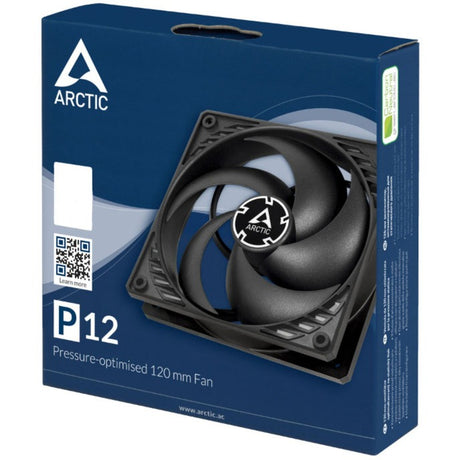 Ventilador de caja Arctic p12 (negro, 120 x 120 x 25 mm)