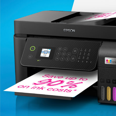 Impresora de inyección de tinta multifunción Epson ecotank et-4800 con función de fax (negra)