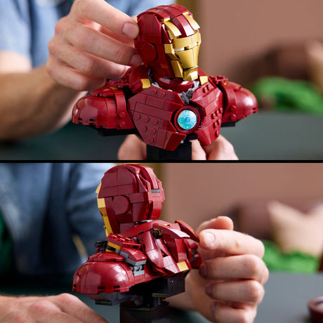 Lego superhéroes maravilla 76327 iron man mk4 busto