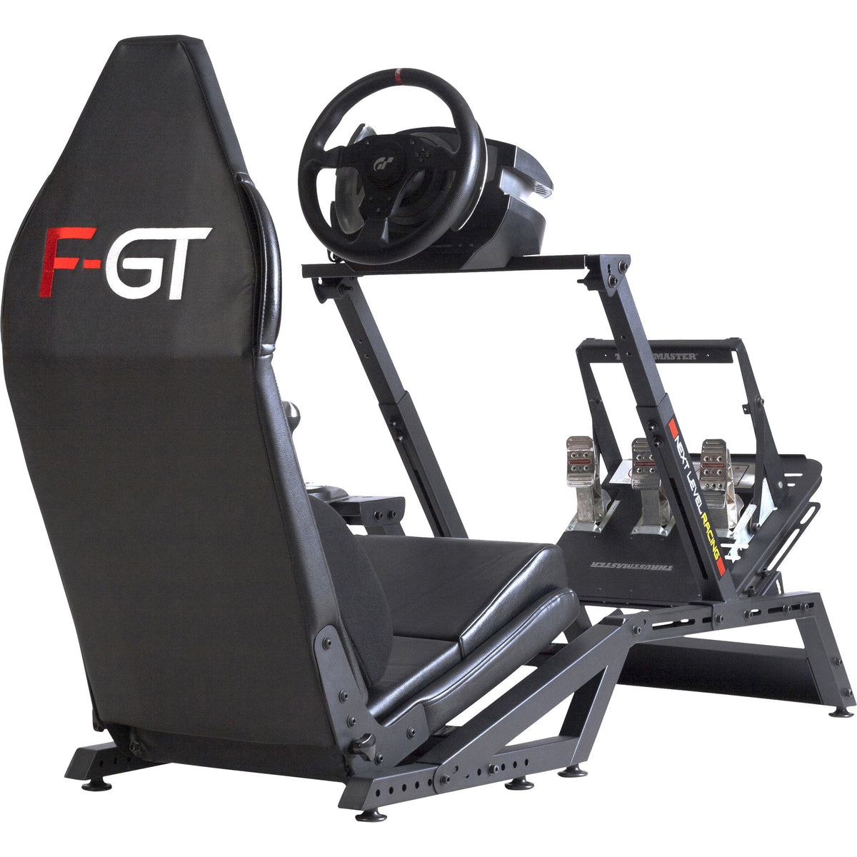 Simulador de carreras de cabina de simulador f-gt formula y gt de carreras de siguiente nivel (negro (mate))