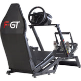 Simulador de carreras de cabina de simulador f-gt formula y gt de carreras de siguiente nivel (negro (mate))