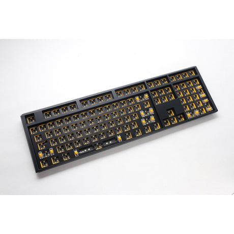 Teclado mecánico ducky one con diseño barebone rgb de 3 ansi (negro, diseño estadounidense (qwerty), 100%, leds rgb, intercambio en caliente, barebone)