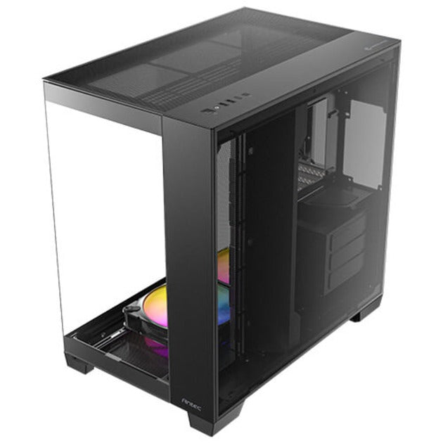 Carcasa torre midi Antec c8 argb (negro | 2x USB-A | 1x USB-C | vidrio templado)