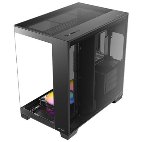 Carcasa torre midi Antec c8 argb (negro | 2x USB-A | 1x USB-C | vidrio templado)