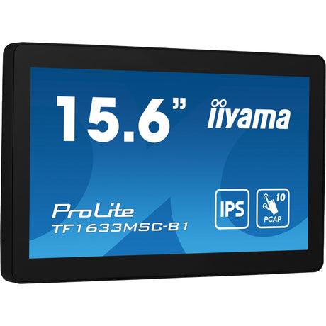 Monitor de pantalla táctil Iiyama prolite tf1633msc-b1 15.6 (negro, HDMI, display port, 2x USB-A)