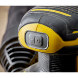 Lijadora excéntrica Stanley fatmax v20 18v (amarillo negro, bolsa blanda, batería (2.0ah) y cargador (2a) incluidos)