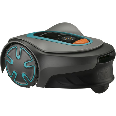 Robot cortacésped Gardena Sileno Minimo 250 (gris turquesa, 250 m², batería de ion de litio + estación base incluida, Bluetooth)