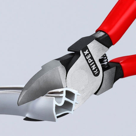 Knipex 72 01 160 alicate corte lateral para plástico + muelle 160mm