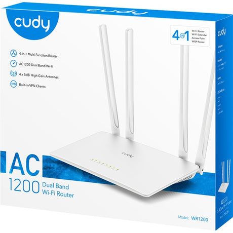 Enrutador wi-fi cudy ac1200 (blanco, aplicación)