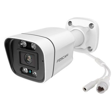 Foscam v4ec, cámara de seguridad poe starlight de 4mp (blanca)