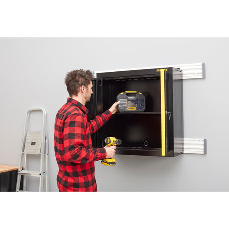 Armario de pared Stanley armario de herramientas rta de 2 puertas (negro amarillo)