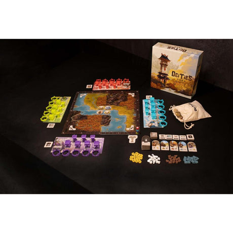Juego de mesa de deidades de la red de jugadores europeos (inglés, 2 - 4 jugadores, 45 - 60 minutos, a partir de 14 años)