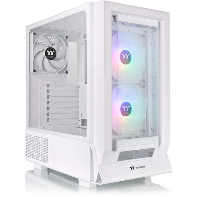 Thermaltake Ceres 350 MX - Carcasa Snow Midi Tower (blanca | 2x USB-A | 1x USB-C | RGB | vidrio templado)