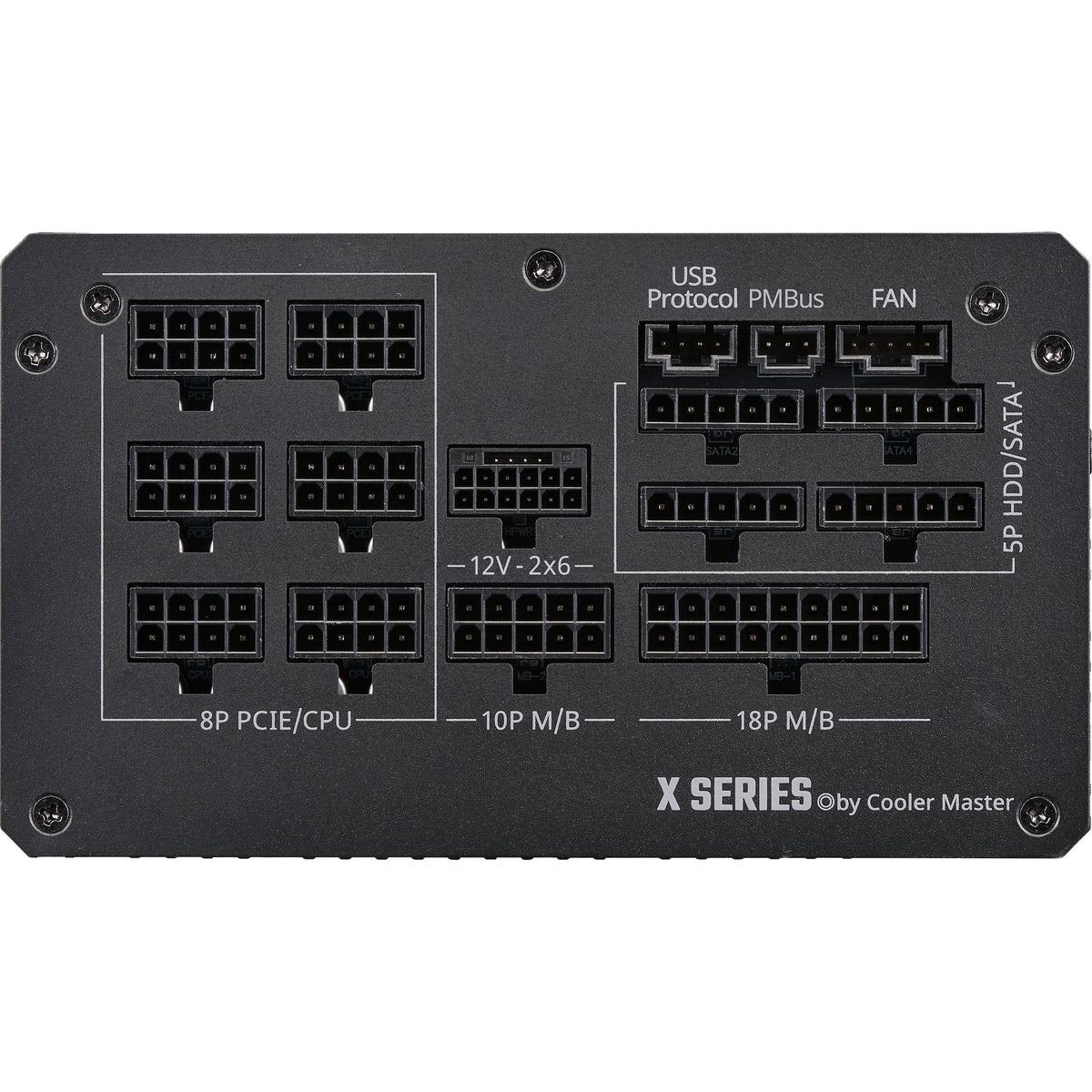 Cooler master, fuente de alimentación de 1100 vatios (negro)