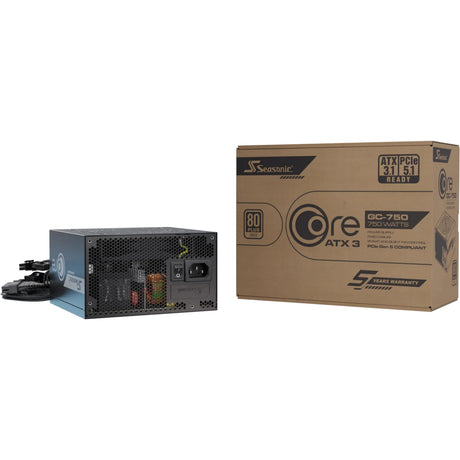 Fuente de alimentación Seasonic core gc-750 atx 3,1, 750 vatios (negro, 1x 12v-2x6, 2x pcie)