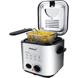Steba df95f - mini freidora para fondue (acero inoxidable negro, 1,25 litros)