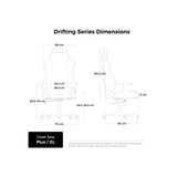 Dxracer Drifting XL Black EPU Silla de juego de cuero (negro)