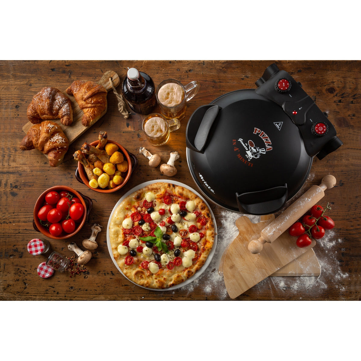 Horno para pizzas Ariete 0917 00 (negro)