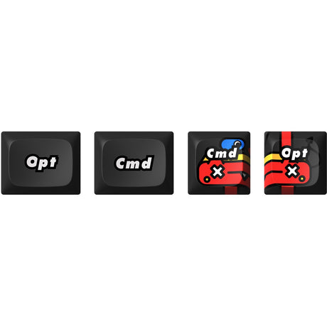 Teclado mecánico inalámbrico Iqunix f97 graffiti diary (negro, diseño estadounidense (qwerty), rojo cereza mx, 96%, leds rgb, intercambiable en caliente, pbt, 2,4 ghz | bluetooth 5.1 | usb-c)