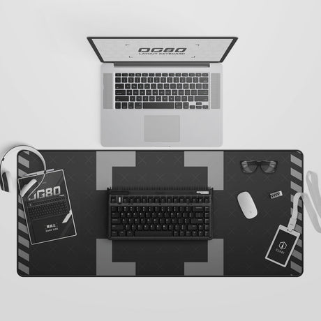Teclado mecánico inalámbrico Iqunix og80 dark side (negro, diseño estadounidense (qwerty), marrón gateron, 80% (tkl), leds rgb, intercambiable en caliente, pbt, 2,4 ghz | bluetooth 5.1 | usb-c)