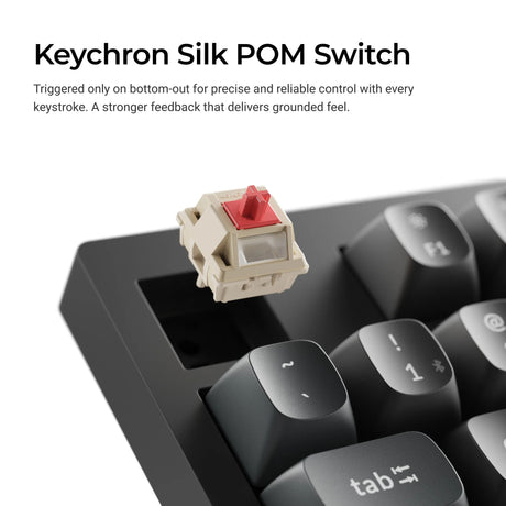 Teclado mecánico personalizado inalámbrico Keychron v5 ultra 8k (negro, diseño estadounidense (qwerty), marrón seda pom, 96 %, rgb, intercambio en caliente, 2,4 ghz | bluetooth 5.3 | usb-c)