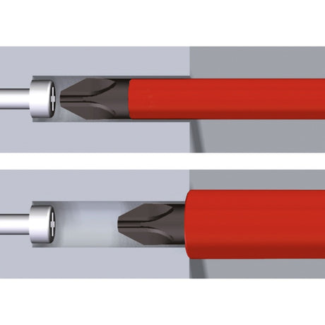 Juego de destornilladores Wiha Soft Finish Electric Slimfix (rojo amarillo, 6 piezas)