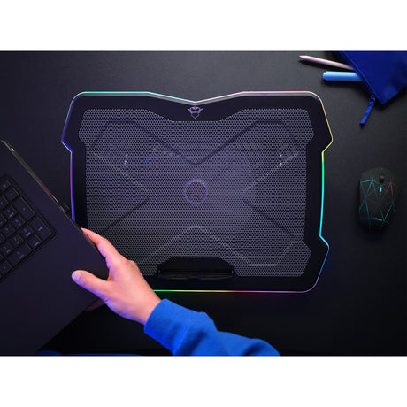 Trust GXT 1126 Aura enfriador para portátil (negro, RGB)