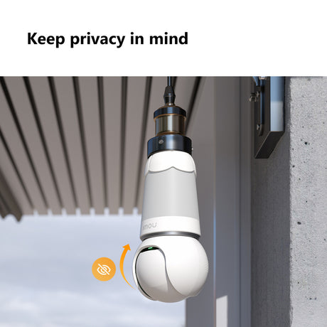 Cámara de seguridad Imou bulb cam 2k (blanca, rosca universal e26 e27)