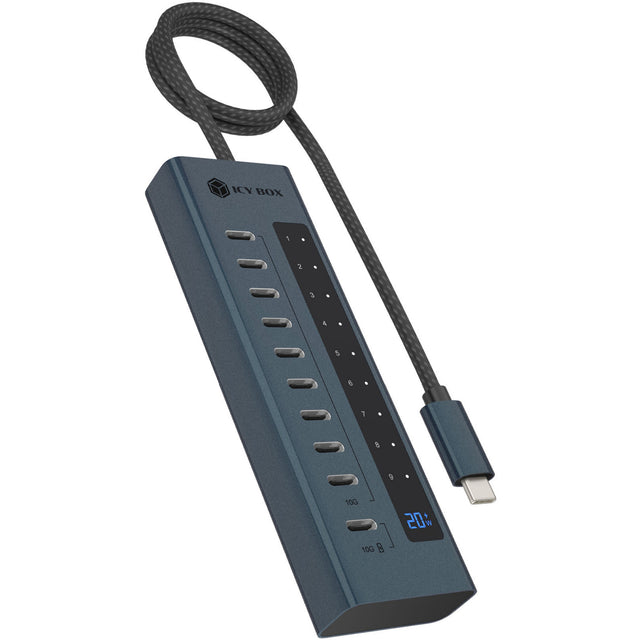 Icy box ib-hub1450-c31 concentrador usb (antracita)