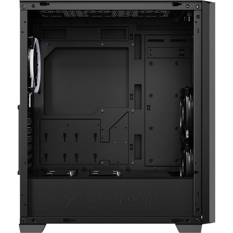 Sharkoon vs9 rgb carcasa midi torre negra (negro | 2x usb-a | 1x usb-c | rgb | vidrio templado)