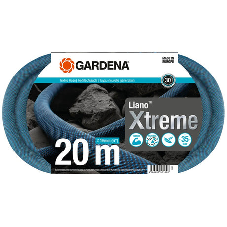 Manguera textil Gardena liano xtreme 19 mm (3 4”), 20 m (naranja gris oscuro)
