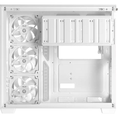 Carcasa de torre midi Asus a32 plus (blanca | 2x USB-A | 1x USB-C | RGB | vidrio templado)